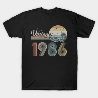 Vintage 1986 Design 34 Years Old 34th birthday T-Shirt